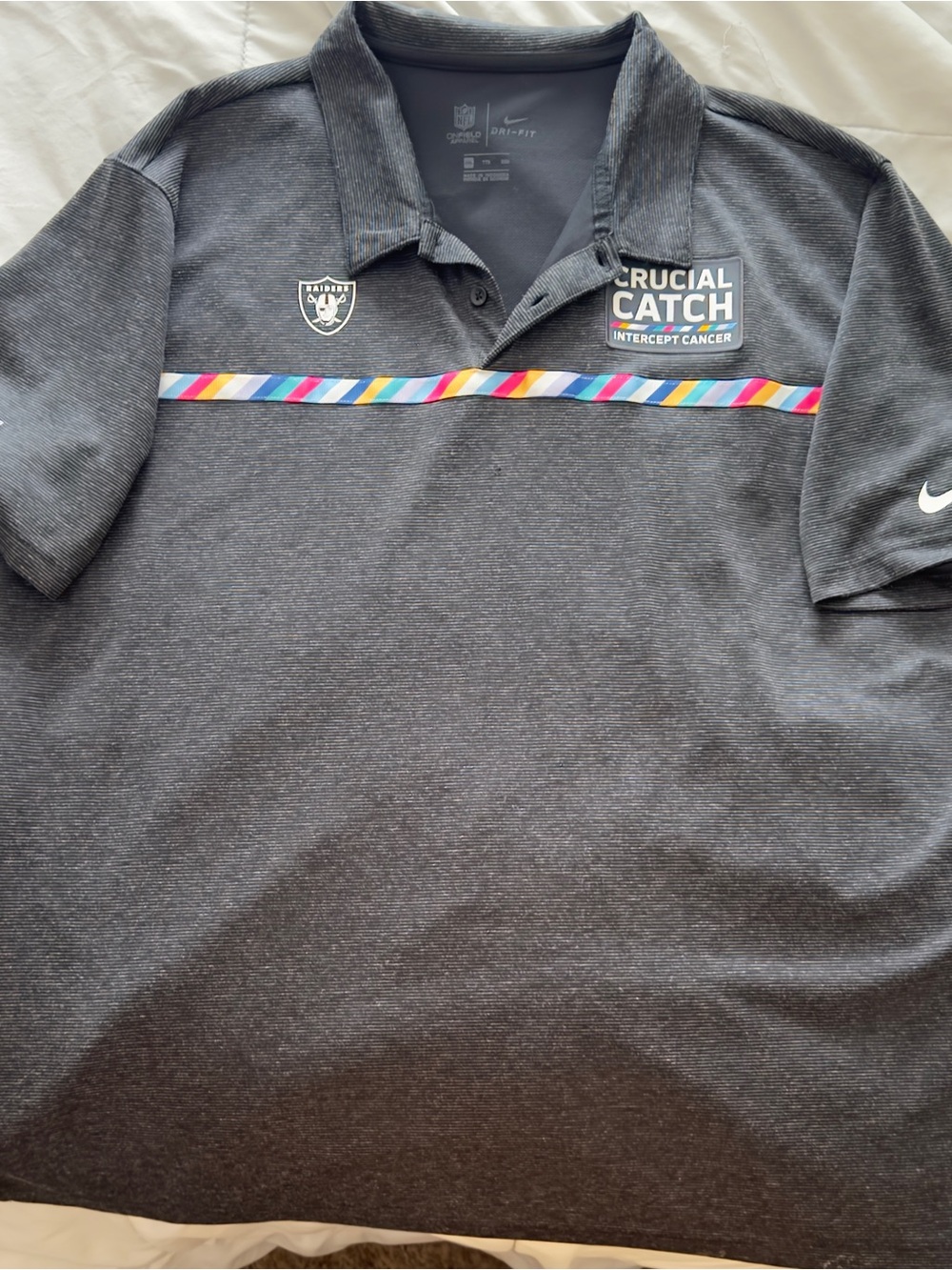 NFL Black Dri-FIT Onfield Apparel Polo